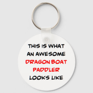 dragon boat paddler, awesome keychain