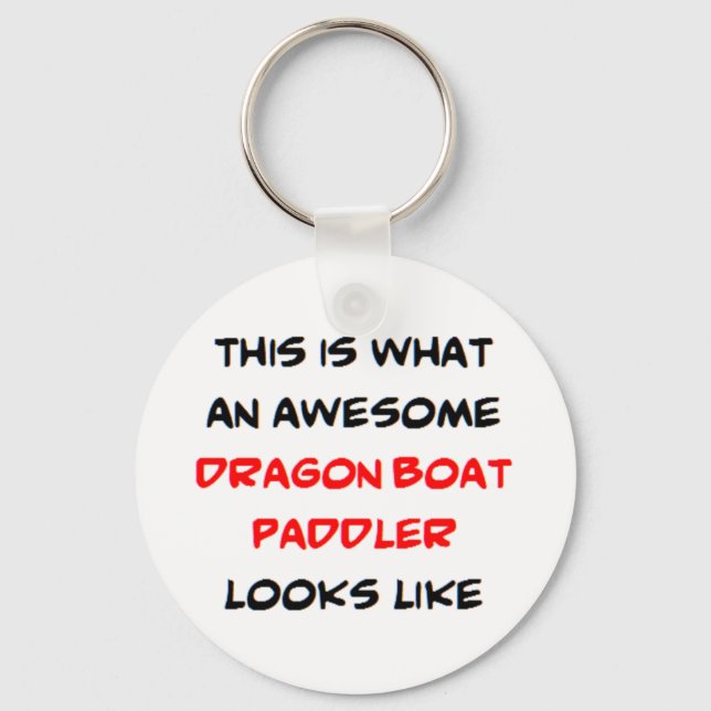 dragon boat paddler, awesome keychain (Front)