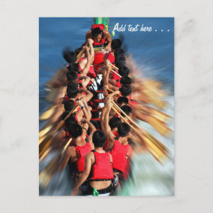 Dragon Boat Race Competition Postcard
