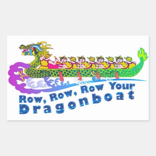 Dragon boat race sticker
