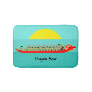 Dragon Boat Racing Bath Mat