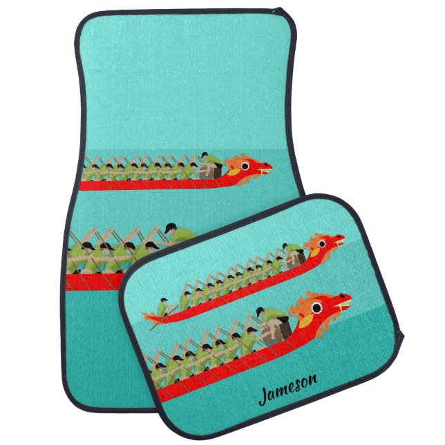 Dragon Boat Racing Car Floor Mat (Set)