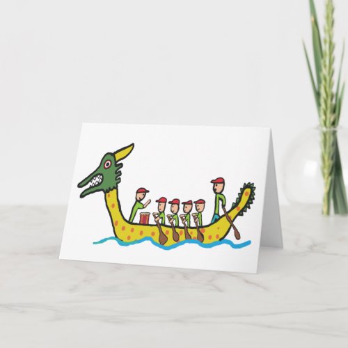 Dragon Boat Racing Card
