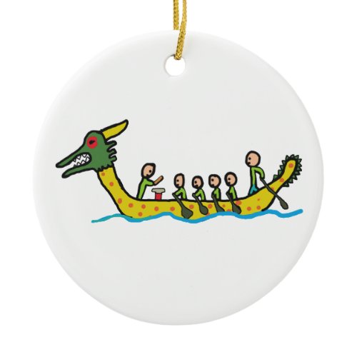 Dragon Boat Racing Ceramic Ornament