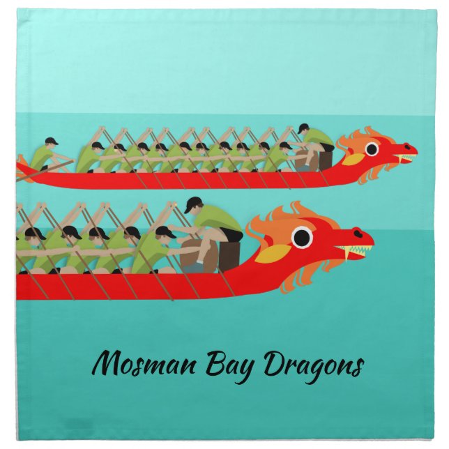 Dragon Boat Racing Cloth Napkin (Front)