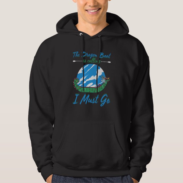 Dragon Boat Racing For Dragon Boat Paddler Drummer Hoodie (Front)