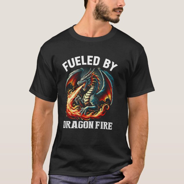 Dragon Boat Racing - Fueled by Dragon Fire T-Shirt (Front)