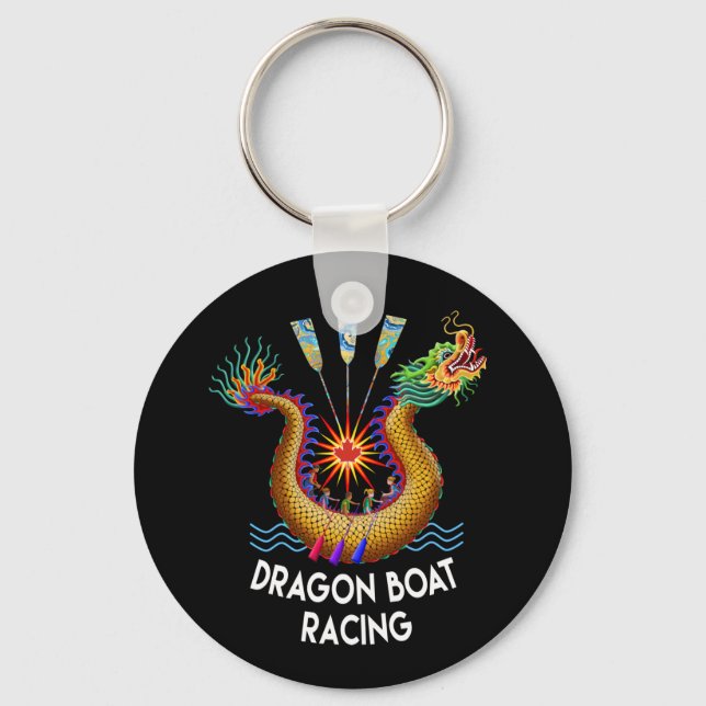 Dragon Boat Racing Keychain (Front)