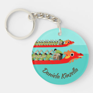 Dragon Boat Racing Keychain