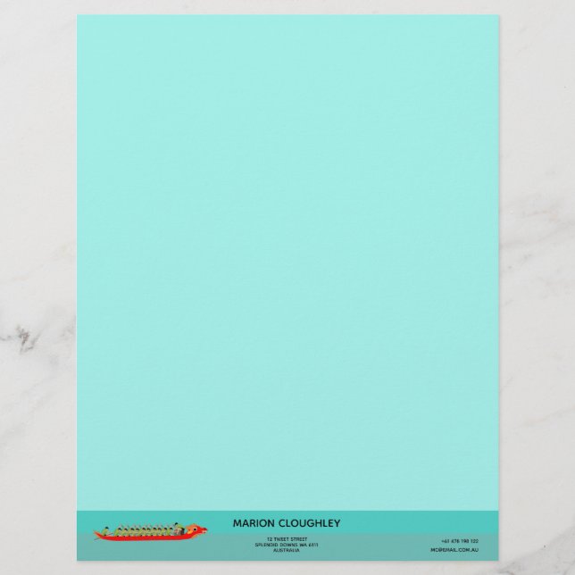Dragon Boat Racing Letterhead (Front)