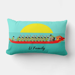 Dragon Boat Racing Lumbar Pillow