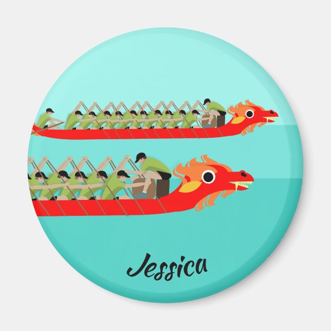 Dragon Boat Racing Magnet (Front)