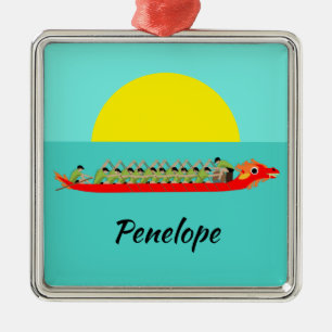 Dragon Boat Racing Metal Ornament