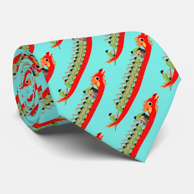 Dragon Boat Racing Neck Tie (Rolled)