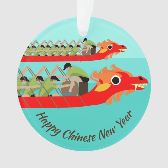Dragon Boat Racing Ornament (Front)