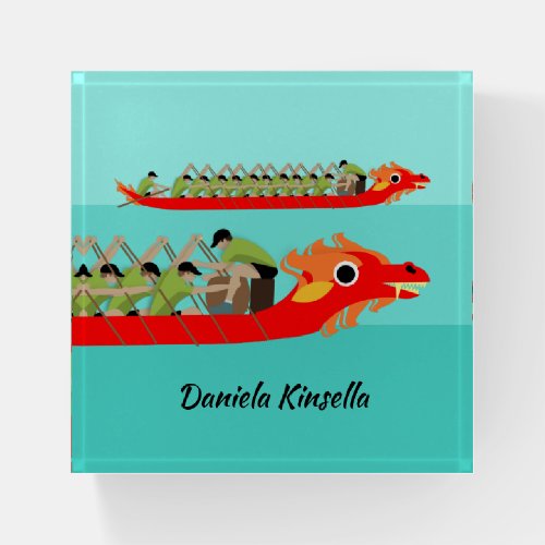 Dragon Boat Racing Paperweight