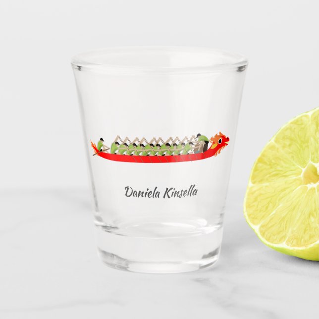 Dragon Boat Racing Shot Glass (Front)