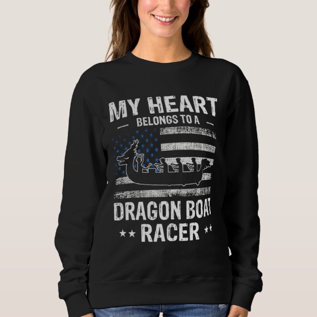 Dragon Boat Racing Theme for Dragonboating  11 Sweatshirt (Front)