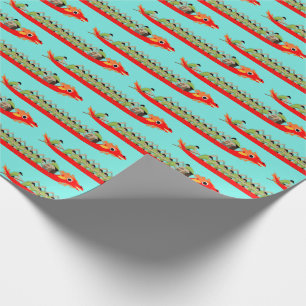 Dragon Boat Racing Wrapping Paper