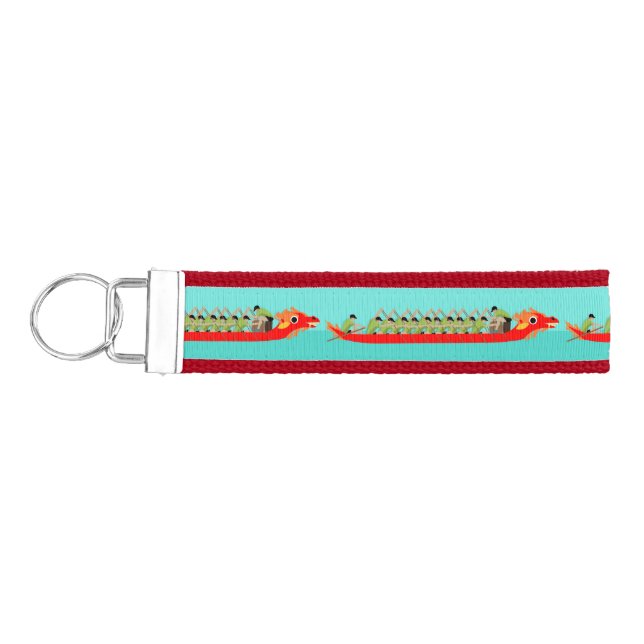 Dragon Boat Racing Wrist Keychain (Keys on Left)