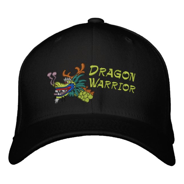 Dragon boat Warrior Embroidered Baseball Hat (Front)