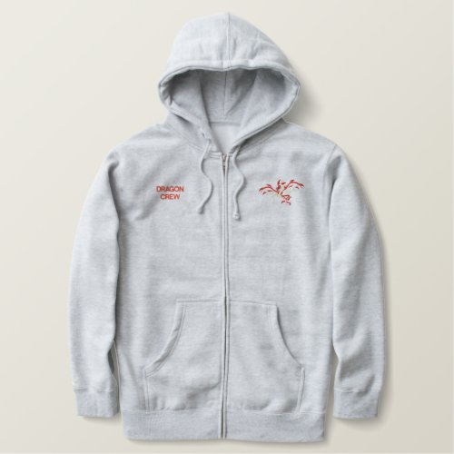 Dragon boater crew jacket embroidered hoodie