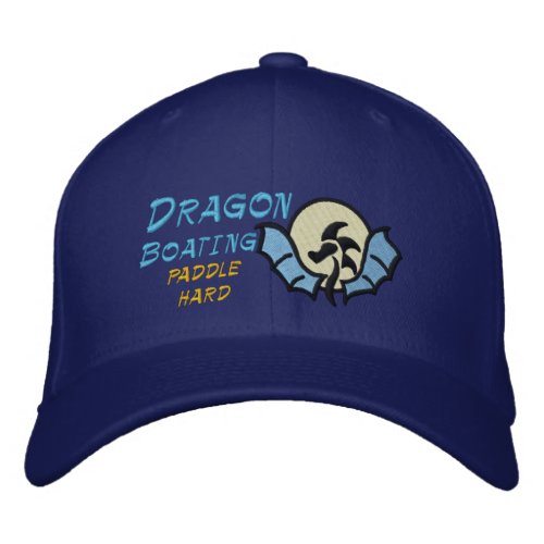 Dragon  Boating  paddle hard Embroidered Baseball Cap