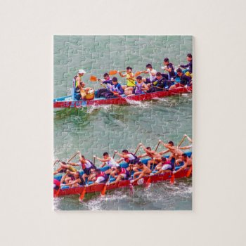 Dragon Boats Jigsaw Puzzle by Dozzle at Zazzle