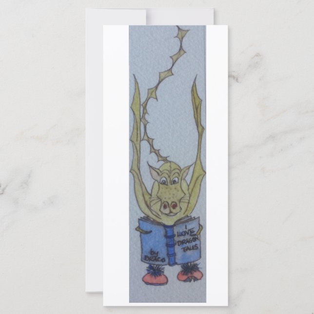 Dragon bookmark card (Front)