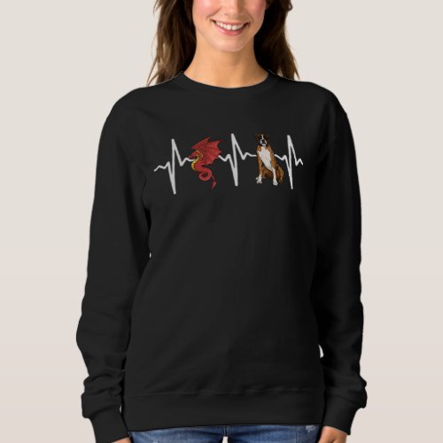 Dragon Boxer Heartbeat Dog Sweatshirt