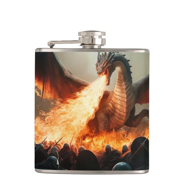 Dragon Breath in Medieval Battleground #2 Flask (Front)