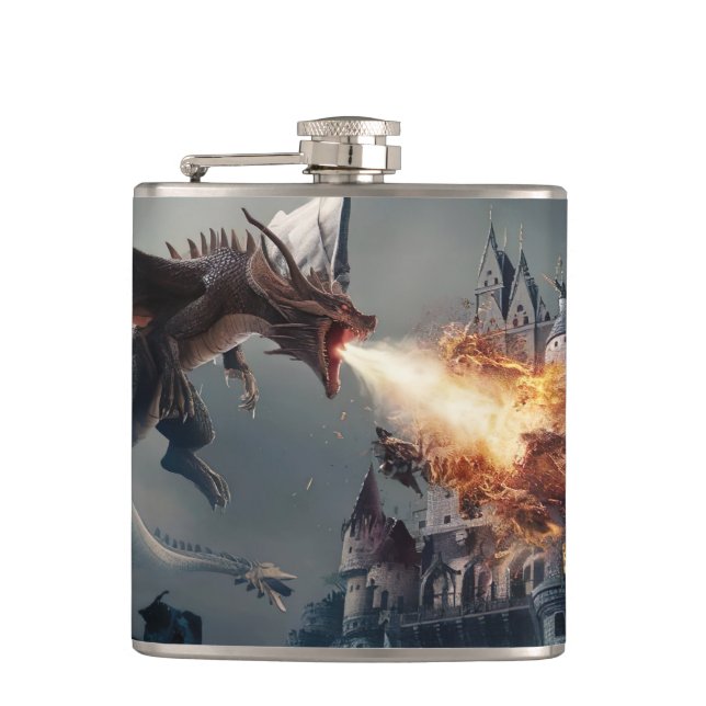 Dragon Breath in Medieval Battleground #4 Flask (Front)