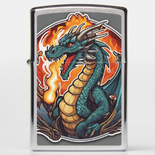 Dragon Breathing Fire Zippo Lighter