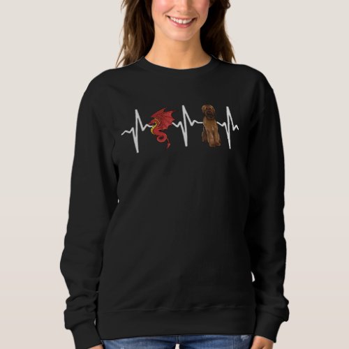 Dragon Briard Heartbeat Dog Sweatshirt
