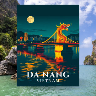 Dragon Bridge Da Nang Vietnam Travel Postcard