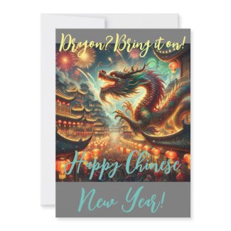 Dragon? Bring it on! 'Chinese Year of the Dragon' Holiday Card