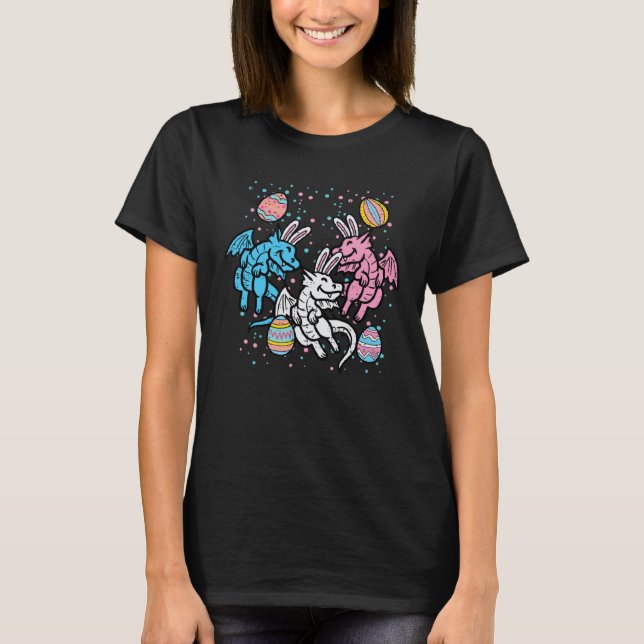 Dragon Bunnies Easter Eggs  Men Women Kids Teens Y T-Shirt (Front)