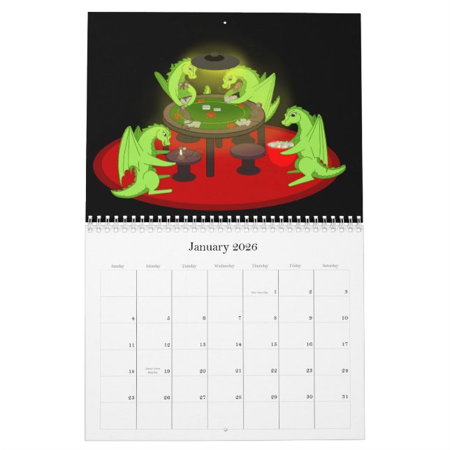 Dragon Calendar (Jan 2026)