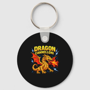 Dragon Cannelloni Funny Italian Food Pun Gift Keychain