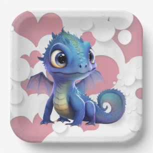 Dragon cardboard plates