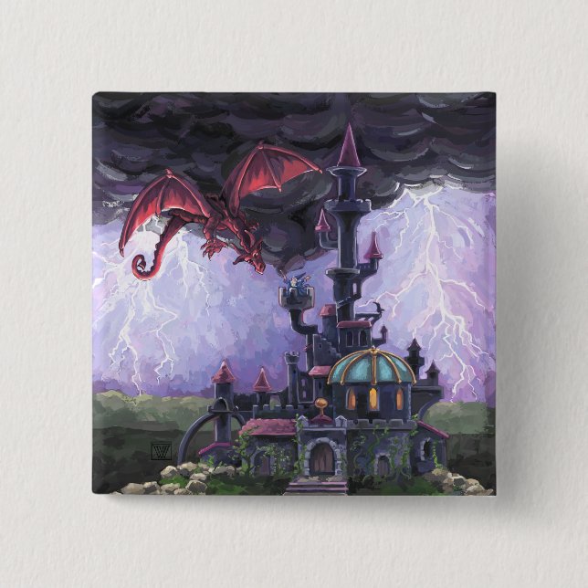 Dragon Castle Button (Front)