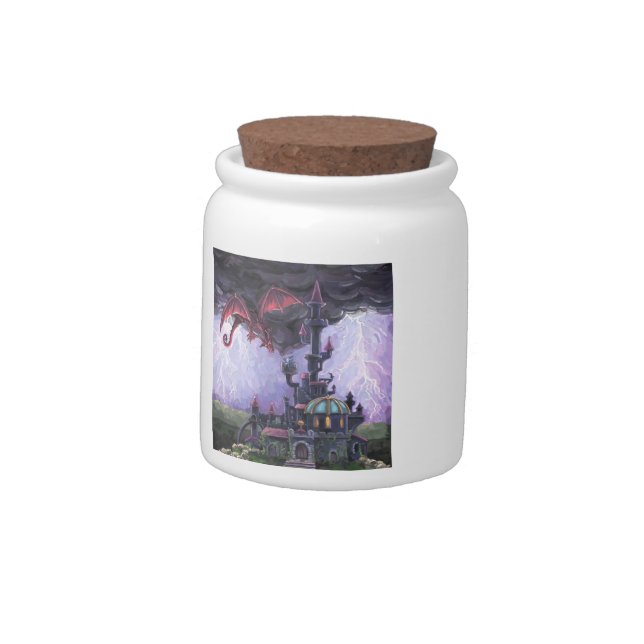 Dragon Castle Candy Jar (Left)