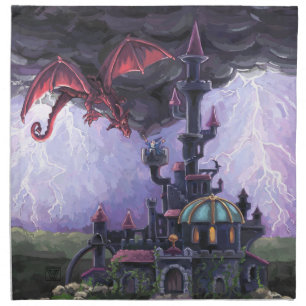 Dragon Castle Cloth Napkin