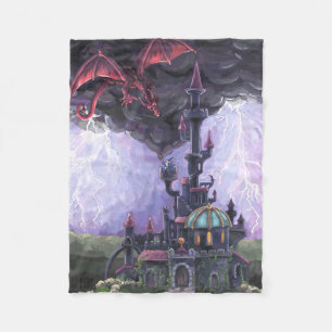 Dragon Castle Fleece Blanket