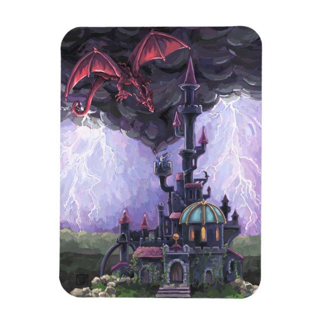Dragon Castle Magnet (Vertical)
