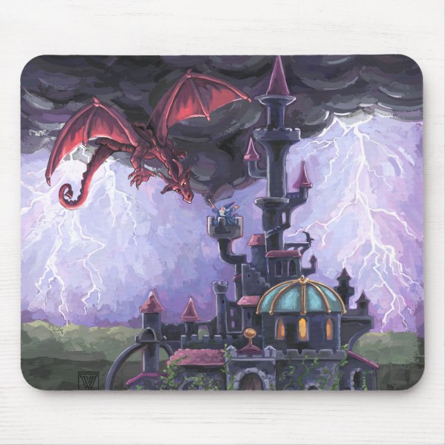 Dragon Castle Mouse Pad (Front)