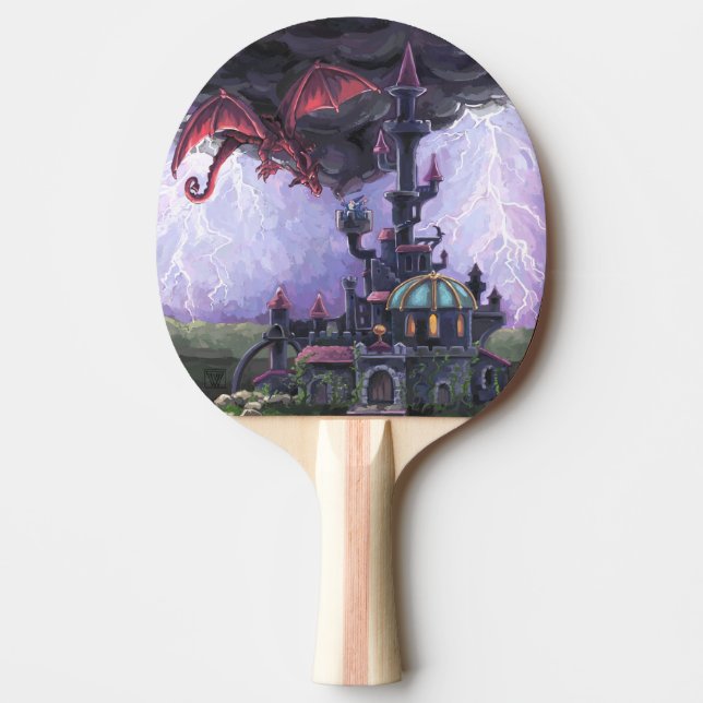 Dragon Castle Ping-Pong Paddle (Front)