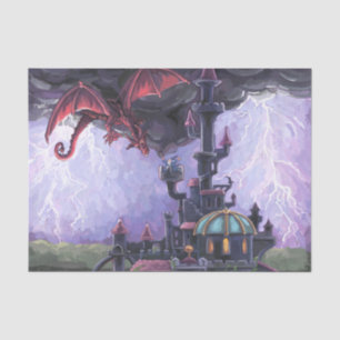 Dragon Castle Tissue Paper