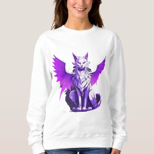Dragon Cat with wings the wizard Sweatshirt