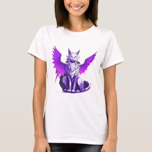 Dragon Cat with wings the wizard T_Shirt